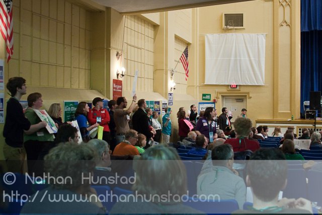 A group of subcaucuses at the SD59 convention